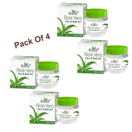 Kudos Aloe Vera Face & Body Gel Pack Of 4