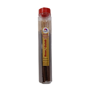Pujahaat Premium Scented Incense Stick Masala Agarbatti | No Charcoal Incense Sticks, 100% Herbal Fragrance Agarbatti, 0% Sulphates - Rose Fragrance