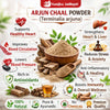 Kunjika Jadibooti Arjun Chaal Powder (Terminalia Arjuna) – 100% Pure Herbal Bark Powder for Ayurvedic Wellness & Daily Health Support