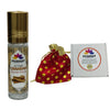 Pujahaat Raksha Bandhan Combo- Sandalwood | Chandan Attar ( Alcohol-Free) 6ml & 7 Chakra Crystal 8mm Beads Rakhi
