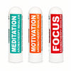 Pujahaat Natural Essential oil based Aromatherapy Nasal Inhaler Stick Mediation, Motivation, Focus Made with therapeutic grade essential oils- Set of 3