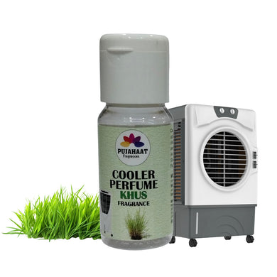 Pujahaat Khus Cooler Perfume/Aroma Diffuser Oil or Fragrance, Long Lasting Cooler Scent/Aroma Diffuser Fragrance Oil - Multipurpose Aroma Oil Perfume for Cooler - 25 ml each (2 X 25 ml)
