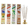 Pujahaat Premium Scented Incense Stick Agarbatti | No Charcoal Incense Sticks, 0% Sulphates Fragrance 20 Gm per pack - 4 Fragrances Rose, Loban, Hawan, Mogra 3 packs each - 12 pcs