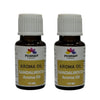 Pujahaat Sandalwood  (Chandan) Aroma Oil for Aromatherapy oils, Oil for diffusers, Humidifier oils, Oil Burners, Spa and Air Purifier 10ml Each, Sandalwood - Set of 2 (2 x 10 ml)
