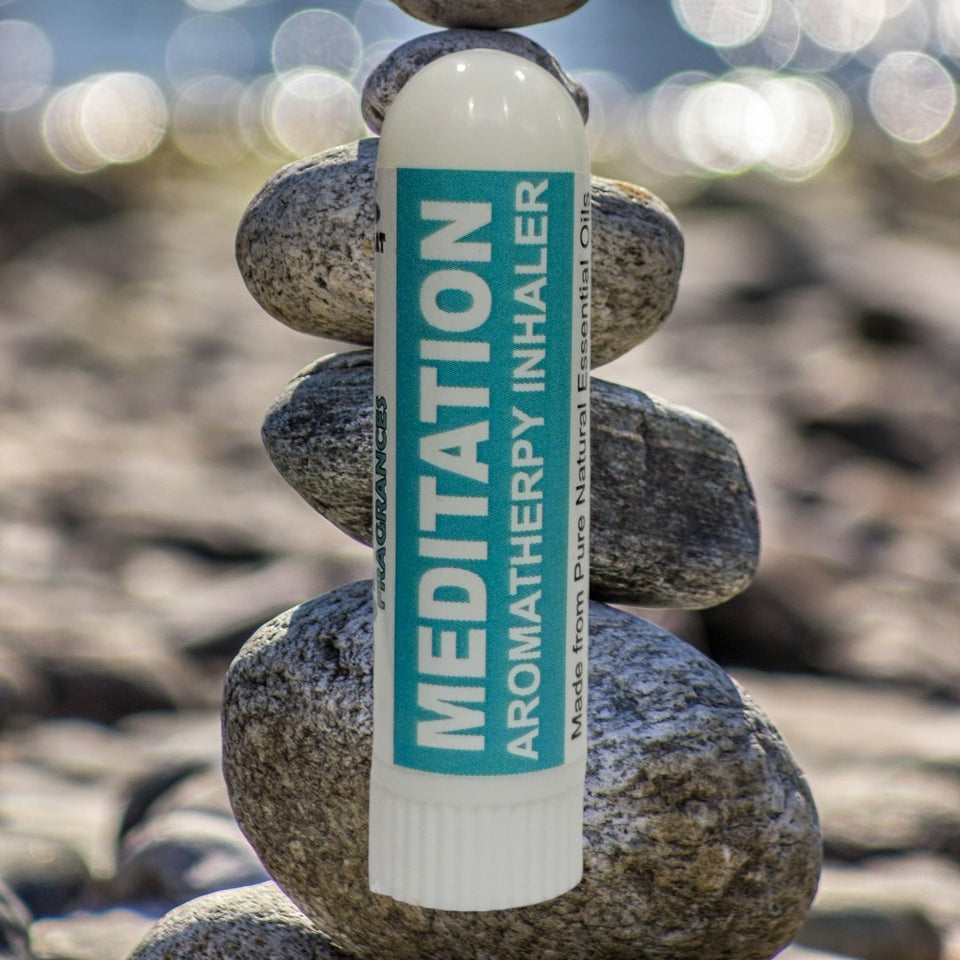 Pujahaat Natural Essential oil based Aromatherapy Nasal Inhaler Stick Mediation, Motivation, Focus Made with therapeutic grade essential oils- Set of 3