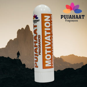 Pujahaat Natural Essential oil based Aromatherapy Nasal Inhaler Stick Mediation, Motivation, Focus Made with therapeutic grade essential oils- Set of 3