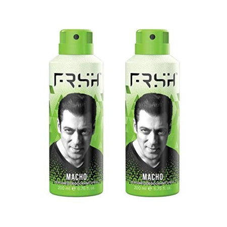 FRSH Perfumed Dedorant Body Spray Macho- 200ml For Men Pack Of 2