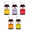 Pujahaat Lavender, Marigold (Genda), Orange, Rose, Lemon Aroma Oil for Aromatherapy oils, Oil for diffusers, Humidifier oils, Oil Burners, Spa and Air Purifier 10ml Each - Set of 5 (5 x 10 ml) AO6