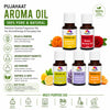 Pujahaat Lavender, Marigold (Genda), Orange, Rose, Lemon Aroma Oil for Aromatherapy oils, Oil for diffusers, Humidifier oils, Oil Burners, Spa and Air Purifier 10ml Each - Set of 5 (5 x 10 ml) AO6