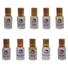 Pujahaat Premium Alcohol-Free Attars (Pack Of 10) Attar Gift Combo - Sufia, Zara, Zamzam, Sultan, Afgan, Ruh Kus, Egyptian Musk, Attar phool, White Musk, Denim (In Roll on Bottle) 30 ml (10 x 3ml) Combo-6