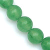 Green Aventurine Crystal Round Beads Necklace 15 Inches 8mm Beads Semi precious Mala