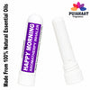 Pujahaat Natural Essential oil based Aromatherapy Nasal Inhaler Stick HAPPY MORNING, Made with 100% natural, therapeutic grade essential oils - Set of 2