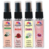 Pujahaat Set of 4 Perfume Attar Spray 8ml | itra/ittar Perfume | For Pooja/Personal Use Mogra, Rose, Champa, Lotus