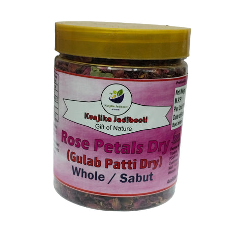 Kunjika Jadibooti Dried Rose Petals, Fresh Dry Rose Petals| Gulab Patti | Rose Petals, Aromatic Spice - 75 gm