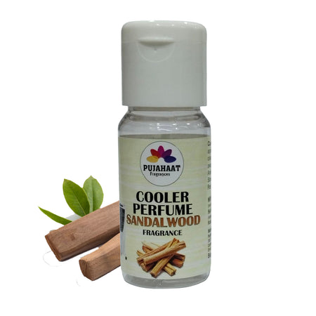 Pujahaat Sandalwood Cooler Perfume/Aroma Diffuser Oil or Fragrance, Long Lasting Cooler Scent/Aroma Diffuser Fragrance Oil - Multipurpose Aroma Oil Perfume for Cooler - 25 ml each (2 X 25 ml)