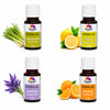 Pujahaat Lavender, Lemongrass, Orange, Lemon Aroma Oil for Aromatherapy oils, Oil for diffusers, Humidifier oils, Oil Burners, Spa and Air Purifier 10ml Each - Set of 4 (4 x 10 ml) AO7