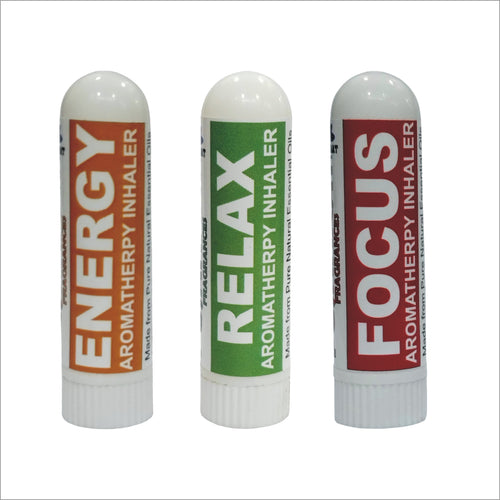 Pujahaat Natural Essential oil based Aromatherapy Nasal Inhaler Stick Relax, Energy, Focus Made with therapeutic grade essential oils- Set of 3