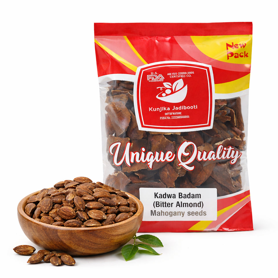 Kunjika Jadibooti Sugar Kadwa Badam, Diabetes Bitter Almonds, Sky Fruit Mahogany Seeds Bitter Almond Kadwa Badam