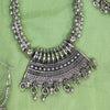 Bollywood Oxidized Silver Plated Handmade Designer Jewellery set/ Party wear/ Casual Oxidized choker necklace earrings Jhumka Afgani OS-7