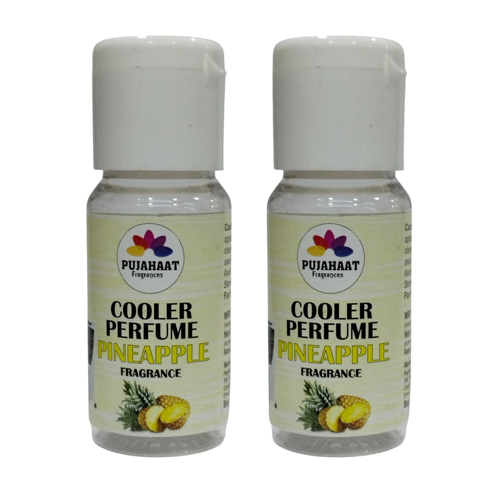 Pujahaat Pineapple Cooler Perfume/Aroma Diffuser Oil or Fragrance, Long Lasting Cooler Scent/Aroma Diffuser Fragrance Oil - Multipurpose Aroma Oil Perfume for Cooler - 25 ml each (2 X 25 ml)