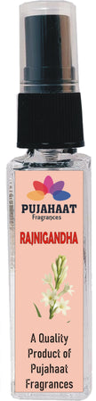 Pujahaat Set of 4 Perfume Attar Spray 8ml | itra/ittar Perfume | For Pooja/Personal Use Rose, Mogra, Raatrani, Rajnigandha