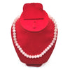 Rose Quartz Crystal Round Beads Necklace 15 Inches 8mm Beads Semi precious Mala