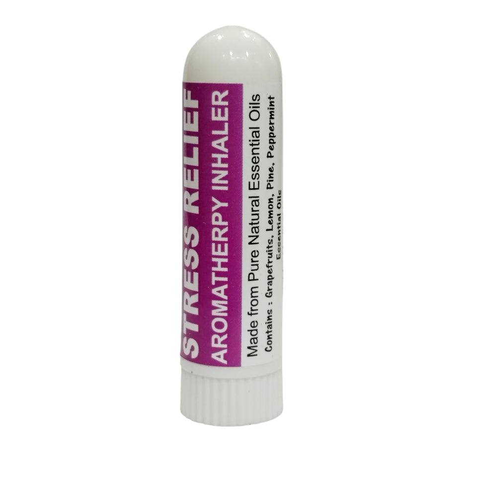 Pujahaat Natural Essential oil based Aromatherapy Nasal Inhaler Stick STRESS RELIEF, Made with 100% natural, therapeutic grade essential oils - Set of 2