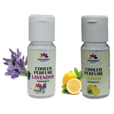 Pujahaat Lavender, Lemon Cooler Perfume / Aroma Diffuser Oil or Fragrance, Long Lasting Cooler Scent/Aroma Diffuser Fragrance Oil - Multipurpose Aroma Oil Perfume for Cooler - 25 ml each (2 X 25 ml)