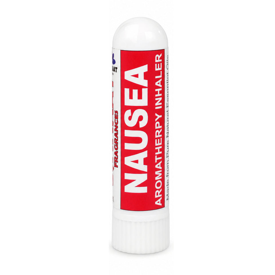 Pujahaat Natural Essential oil based Aromatherapy Nasal Inhaler Stick NAUSEA, Made with 100% natural, therapeutic grade essential oils - Set of 2