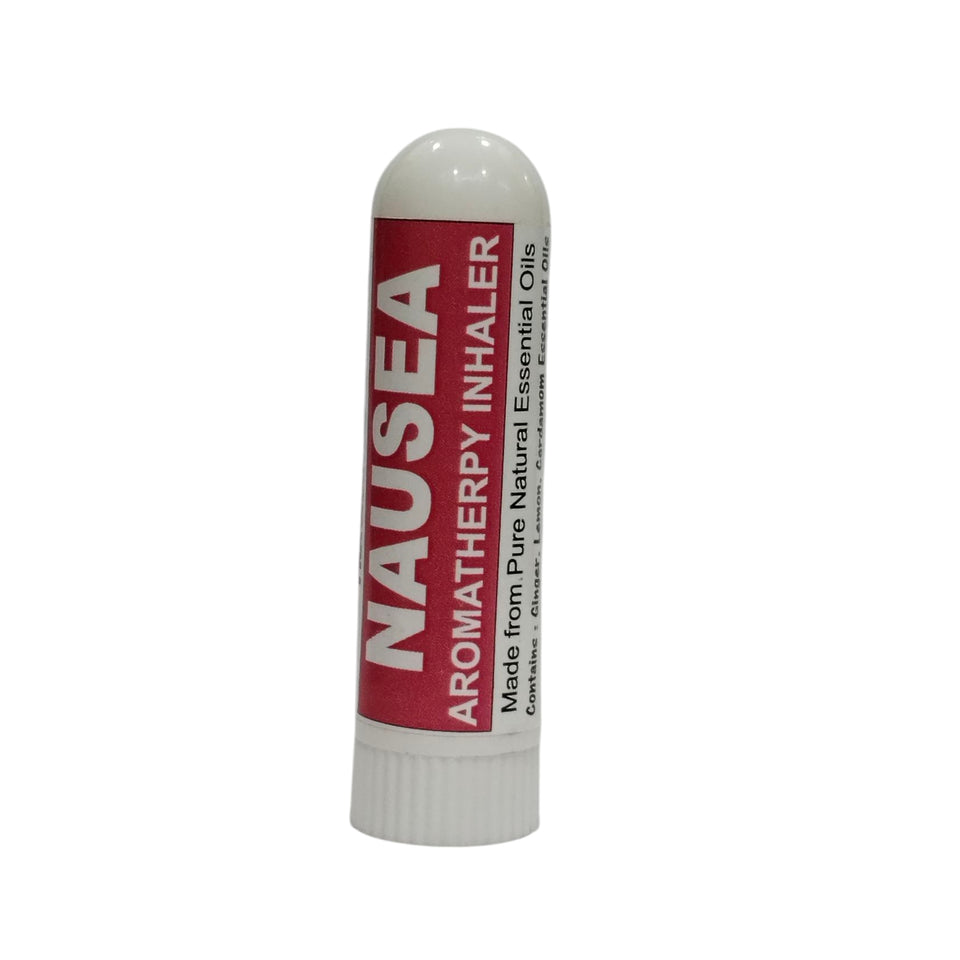 Pujahaat Natural Essential oil based Aromatherapy Nasal Inhaler Stick NAUSEA, Made with 100% natural, therapeutic grade essential oils - Set of 2