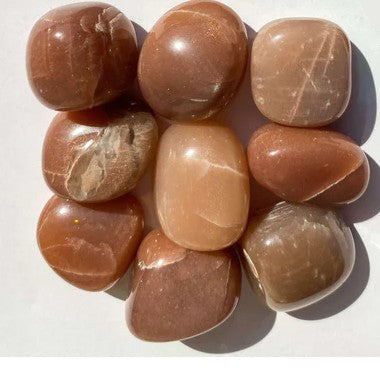 Peach Moonstone Tumble Stone Single pc