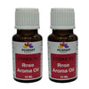 Pujahaat Rose Aroma Oil for Aromatherapy oils, Oil for diffusers, Humidifier oils, Oil Burners, Spa and Air Purifier 10ml Each, Rose - Set of 2 (2 x 10 ml)