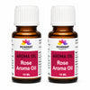 Pujahaat Rose Aroma Oil for Aromatherapy oils, Oil for diffusers, Humidifier oils, Oil Burners, Spa and Air Purifier 10ml Each, Rose - Set of 2 (2 x 10 ml)