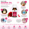 Pujahaat Rose Aroma Oil for Aromatherapy oils, Oil for diffusers, Humidifier oils, Oil Burners, Spa and Air Purifier 10ml Each, Rose - Set of 2 (2 x 10 ml)