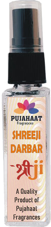 Pujahaat Set of 4 Perfume Attar Spray 8ml | itra/ittar Perfume | For Pooja/Personal Use Shreeji, Shyam Darbar, Mayur Raj, Neelam