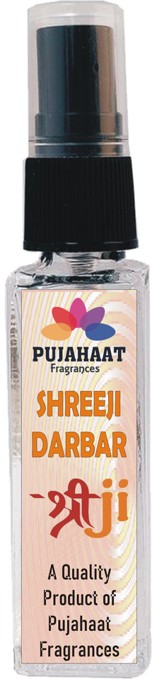 Pujahaat Set of 4 Perfume Attar Spray 8ml | itra/ittar Perfume | For Pooja/Personal Use Shreeji, Shyam Darbar, Mayur Raj, Neelam