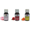 Pujahaat Lotus, Rose and Marigold Aroma Oil for Aromatherapy oils, Oil for diffusers, Humidifier oils, Oil Burners, Spa and Air Purifier 10ml Each - Set of 3 (3 x 10 ml)