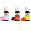 Pujahaat Lotus, Rose and Marigold Aroma Oil for Aromatherapy oils, Oil for diffusers, Humidifier oils, Oil Burners, Spa and Air Purifier 10ml Each - Set of 3 (3 x 10 ml) AO9