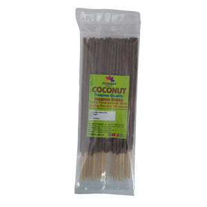 Pujahaat Premium Scented Incense Stick Agarbatti | No Charcoal Incense Sticks, 100 minutes burning time, 0% Sulphates Fragrance - Coconut Rare Fragrance