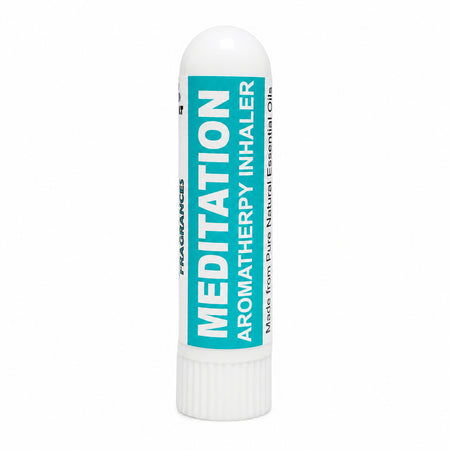 Pujahaat Natural Essential oil based Aromatherapy Nasal Inhaler Stick MEDITATION, Made with 100% natural, therapeutic grade essential oils - Set of 2