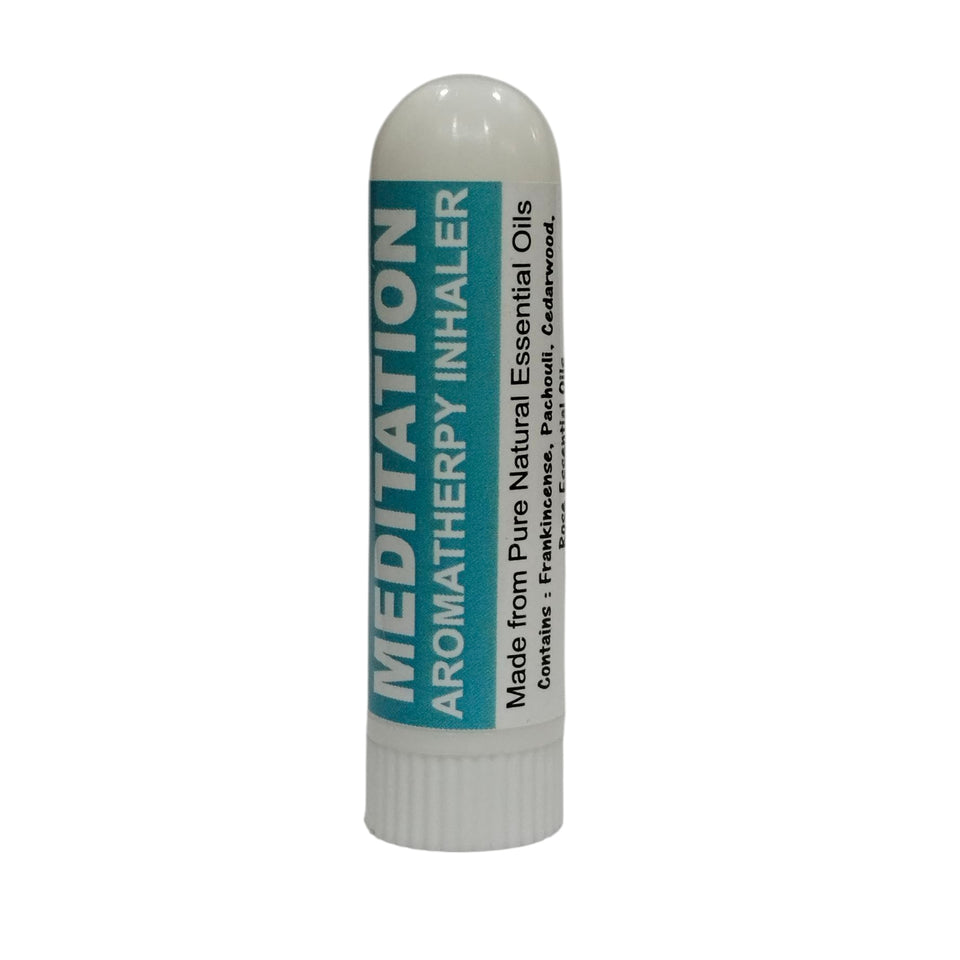 Pujahaat Natural Essential oil based Aromatherapy Nasal Inhaler Stick MEDITATION, Made with 100% natural, therapeutic grade essential oils - Set of 2