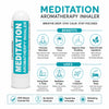 Pujahaat Natural Essential oil based Aromatherapy Nasal Inhaler Stick MEDITATION, Made with 100% natural, therapeutic grade essential oils - Set of 2