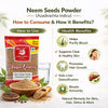 Kunjika Jadibooti Neem Niboli Powder- Azadirachta Indica Seeds - Neem Seeds Powder- 100 gms