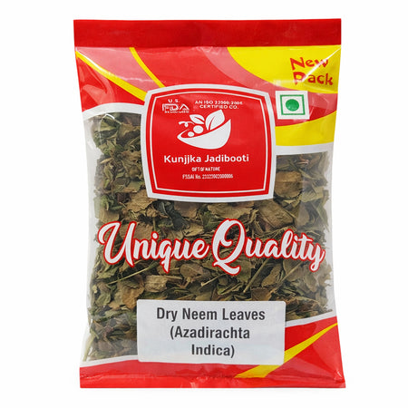 Kunjika Jadibooti Neem Patti - Sukhi Neem Patti - Dry Neem Leaves - Azadirachta Indica- 100 gms