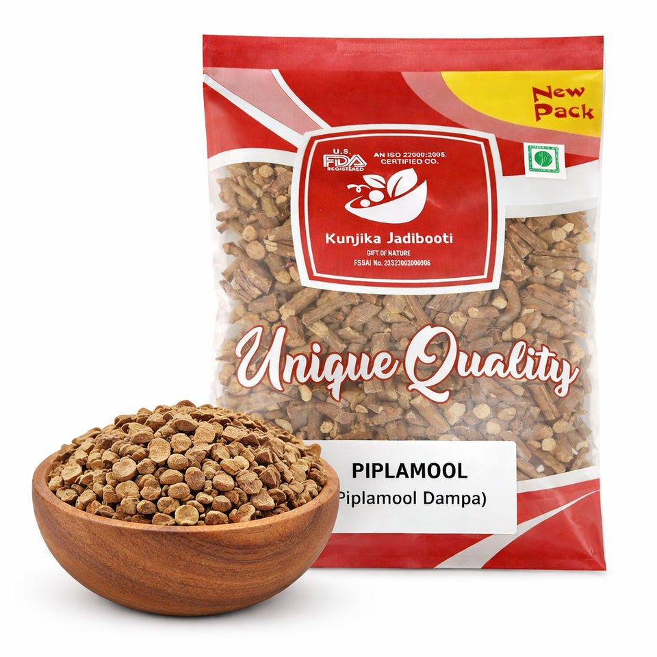 Kunjika Jadibooti Pipla Mool - Piplamool Dampa - Piplamool - Peepla Mool - 100 gms