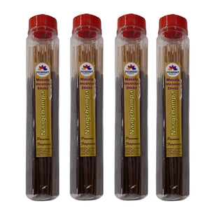 Pujahaat Premium Scented Incense Stick Masala Agarbatti | No Charcoal Incense Sticks, 100% Herbal Fragrance Agarbatti, 0% Sulphates - Nagchampa Fragrance