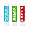 Pujahaat Natural Essential oil based Aromatherapy Nasal Inhaler Stick Meditation, Relax, Focus Made with therapeutic grade essential oils- Set of 3