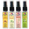 Pujahaat Kesar Chandan. Attar Phool, Rajnigandha, Kachha Bela Set of 4 Perfume Attar Spray 8ml | itra/ittar Perfume | For Pooja/Personal Use