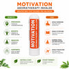 Pujahaat Natural Essential oil based Aromatherapy Nasal Inhaler Stick MOTIVATION, Made with 100% natural, therapeutic grade essential oils - Set of 2