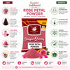 Kunjika Jadibooti Sun Dried Rose Petals Powder - Dry Rosa Gallica - 100% Edible for Food - Dried Rose Powder - 100 Gm